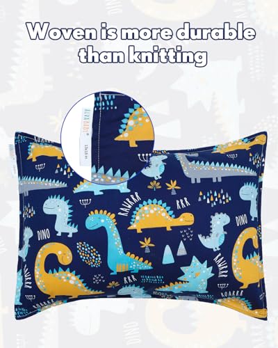 ALVABABY Soft Cotton Toddler Pillowcase Set - Fits 13"x18" & 12"x16" Pillows