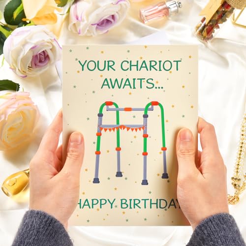 Funny Birthday Card for Men and Women - Unique Humor Greeting Card
