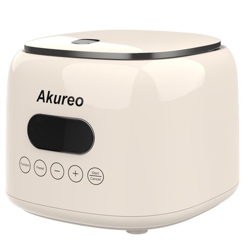 Akureo 5 cup 2.5L Low Suger Rice Cooker with 304 Stainless Steel inner pot, healthy for 2-3-person households, Office workers & low carb dieters, exercisers and the elderly