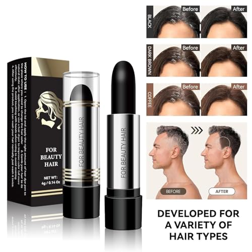 BEUKING Disposable Hair Dye Pen - Black Root Touch Up & Color Stick