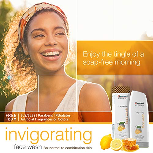 Himalaya Botanique Invigorating Face Wash, Lemon & Honey, 5.07 Oz - 2 Pack