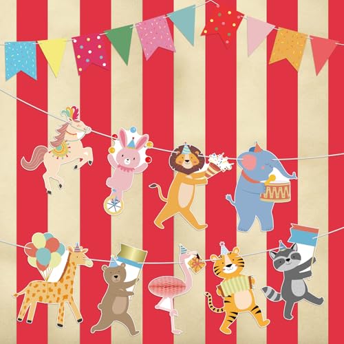 Animal Parade Banner - Jungle Zoo Birthday Party Decorations