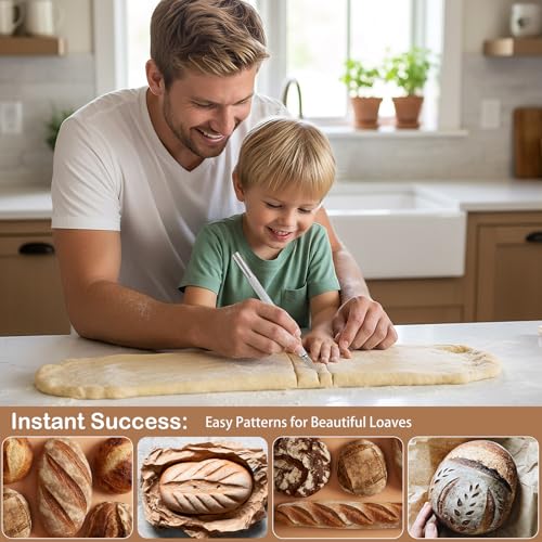 Professional Sourdough Scoring Tool Set - 2PCS with 20 Blades