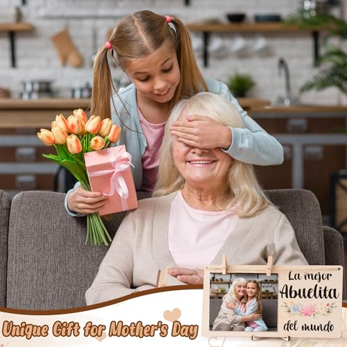 La Mejor Abuelita Del Mundo Wooden Photo Frame Gift