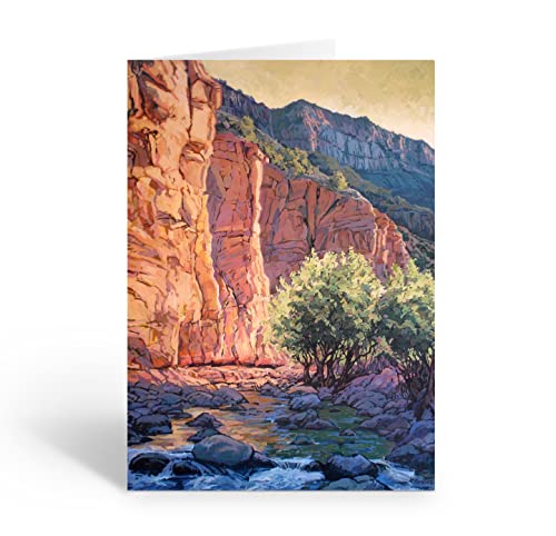 Sedona Arizona Notecard - West Fork Trail Landscape Art Card