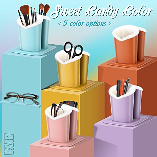 bvya Double Eye Glass Holder Stand with Plush Lining - Candy Color