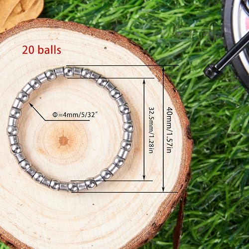 4 pcs, Bike Headset Bearings for Smooth Steering, 5/32" x 20 Balls, Bicycle Repair Parts, Bicycle Ball Bearings for Mountain Bikes, 40*40mm