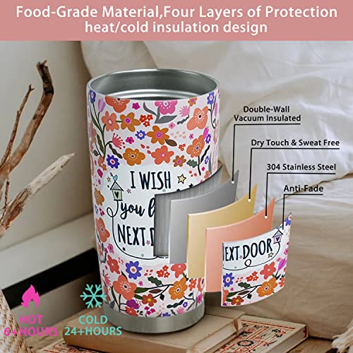 Pink Friendship Coffee Mug 20oz Vacuum Insulated Tumbler with Straw & Lid