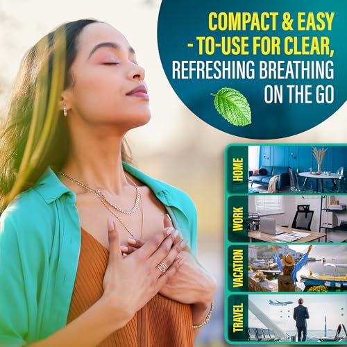 GuruNanda Vapor Inhaler Nasal Stick with Essential Oils for Congestion Relief