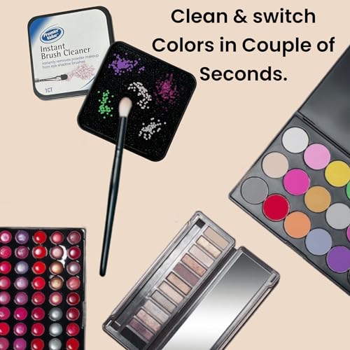 ALAZCO Instant Makeup Brush Cleaner Sponge Dry Color Switcher Tin