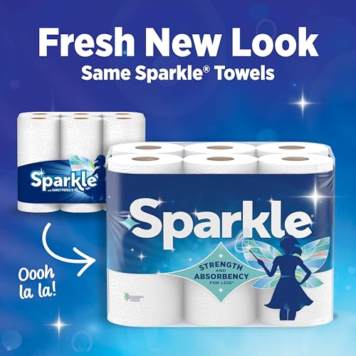 Sparkle Pick-A-Size Paper Towels, Spirited Prints - 2 Double Rolls