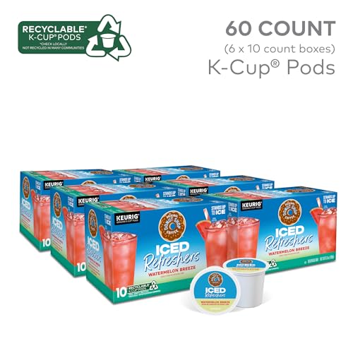 The Original Donut Shop Iced Refreshers Watermelon Breeze - 60 K-Cup Pods