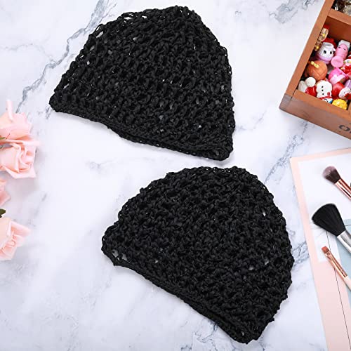 WLLHYF Thick Long Hair Wig Cap Adjustable Mesh Weaving Net for Crochet