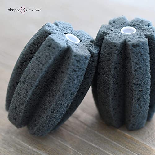 Replacement Sponge Heads for Wine Glass Cleaning Brush - 2 Pack