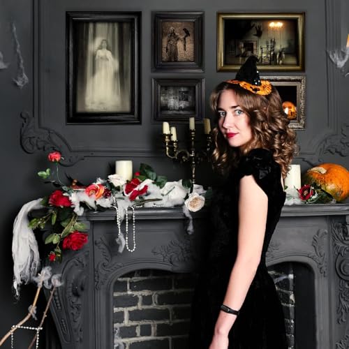 15-Piece Gothic Mansion Haunted Portrait Set for Halloween Party Decor