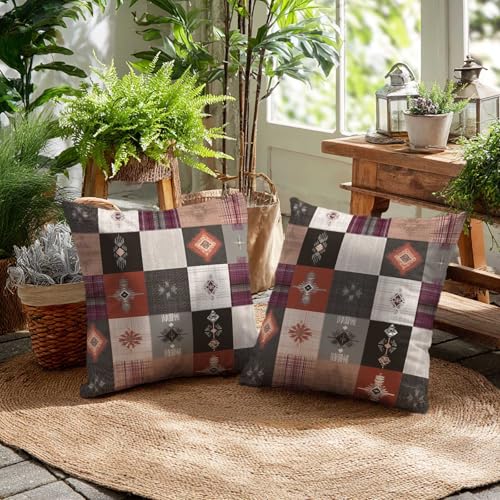 Southwestern Geometric Throw Pillow Covers - Set of 2, 18x18