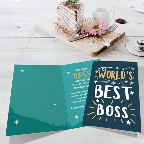 Boss's Day Greeting Card - World's Best Boss Thank You Card