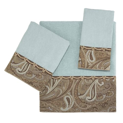 Avanti Linens Bradford Fingertip Towel - 100% Cotton, Mineral, 1 Pack