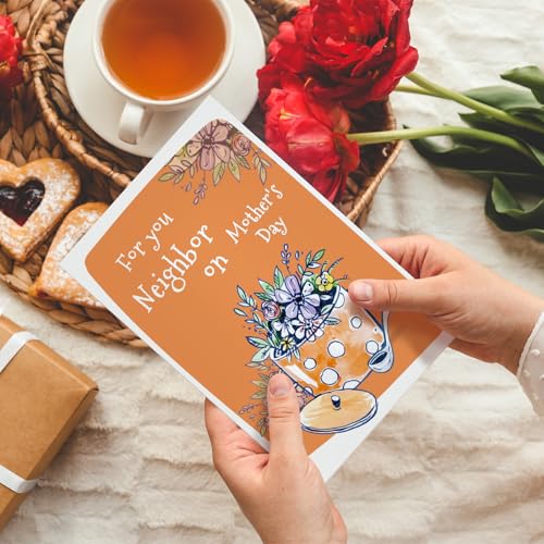 Happy Mother's Day Card for Neighbors - Premium Double-Sided Design