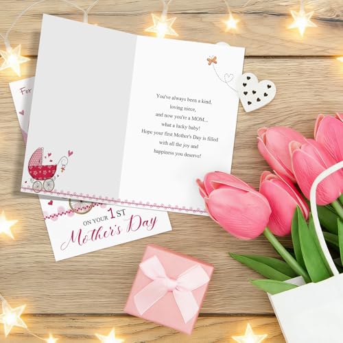 First Mother's Day Card for Niece | Heartfelt Gift from Aunt & Uncle