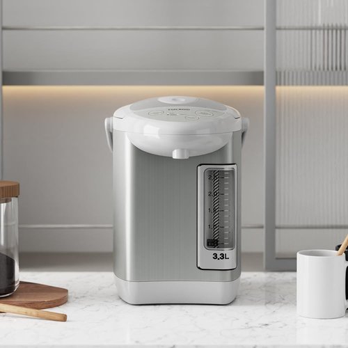CUCKOO Electric Hot Water Urn Pot Dispenser 3.3L (111 Oz), Safety Lock, Rotating Base, Instant Auto Boiler and Warmer, for Tea & Coffee
