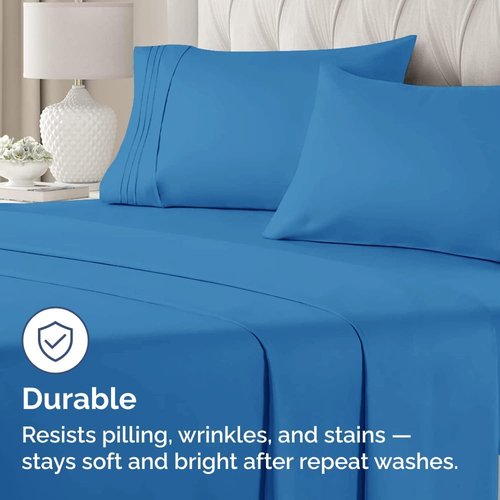 King Pillow Cases by [Brand Name] - Ultra Soft Hotel Quality Covers | Wrinkle-Free & Stain Resistant - 2 Piece Set in Royal Blue