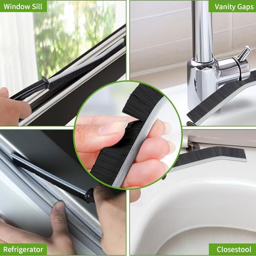 TURUM 6-Pack Crevice Cleaning Brush Set for Deep Scrubbing