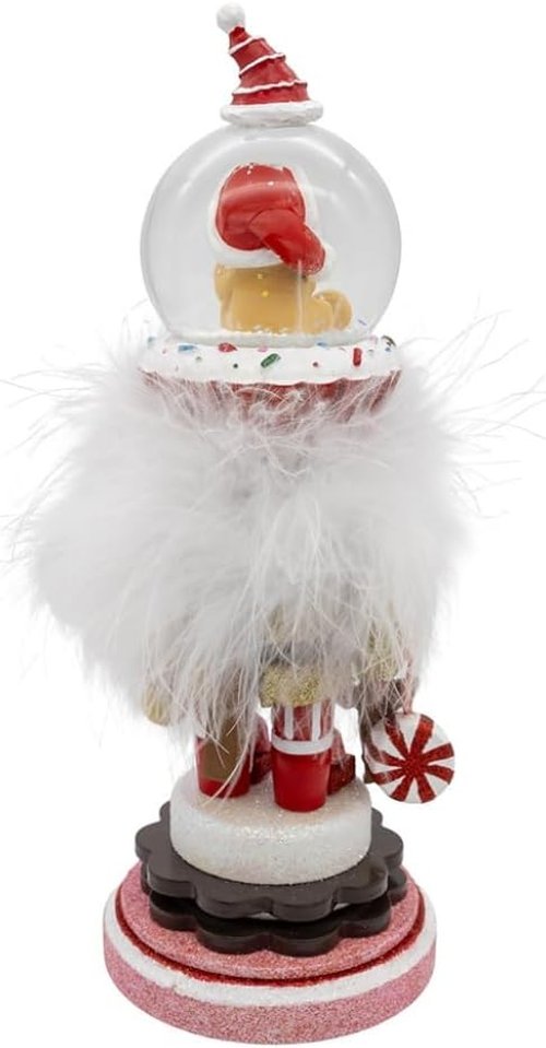 Kurt Adler Gingerbread Nutcracker Water Globe | Festive Holiday Decor for Christmas