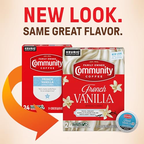 Community Coffee French Vanilla K-Cup Pods, 96 Count - Medium Roast