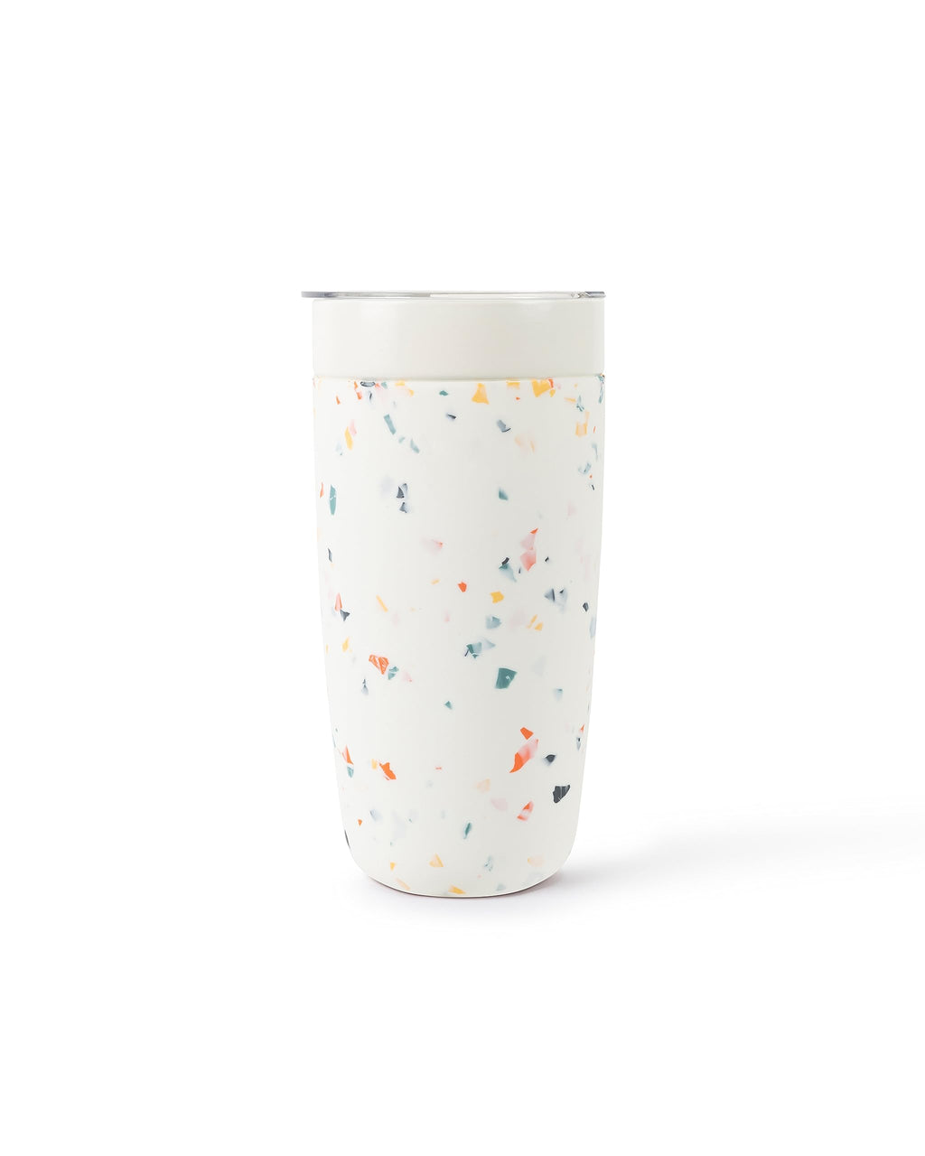 W&P Porter Insulated Tumbler 20 oz | No Metallic Aftertaste Ceramic Coated for Water, Coffee, & Tea | Wide Mouth Vacuum Insulated | Dishwasher Safe, Cream Terrazzo