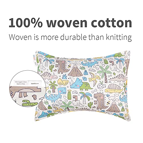 ALVABABY Toddler Pillowcases 100% Cotton - 2 Pack for 13x18" & 12x16" Pillows