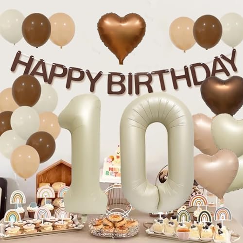 20th Birthday Decorations with 23 Pcs Balloons Set - White Foil & Latex