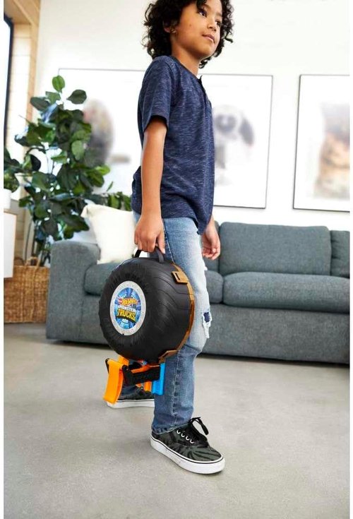 Hot Wheels Monster Trucks Playset - Includes 3 Trucks & 3 1:64 Scale Vehicles | Perfect Gift for Kids 4-8