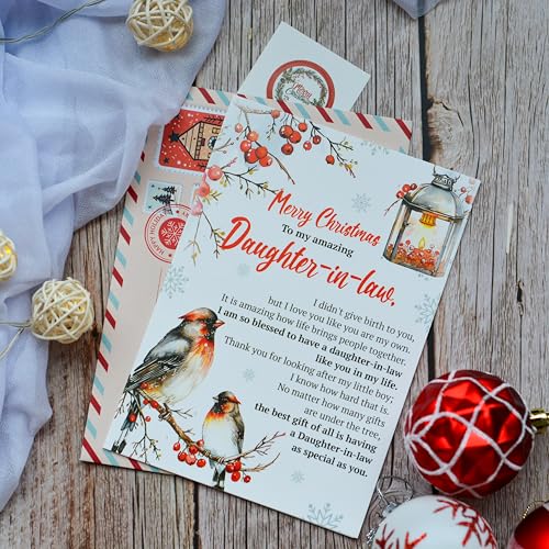 Christmas Card for Daughter In Law with Envelope and Seal