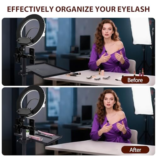 Wiojtry Adjustable Lash Tray Holder for Lash Extensions & Salon Tools