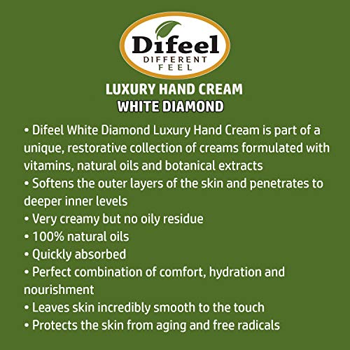 Difeel White Diamond Intensive Moisturizing Hand Cream 1.4 oz