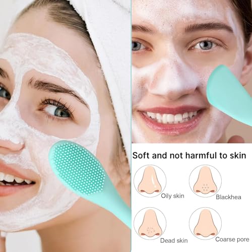 Qivorimith 2-in-1 Silicone Facial Cleansing Brush & Mask Applicator
