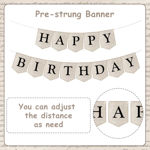 Vintage Book Birthday Banner for Reading Parties & Events