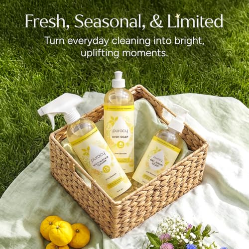 Puracy Multi-Surface Cleaner Spray - Plant-Powered Yuzu Blossom 16 fl oz (3 Pack)