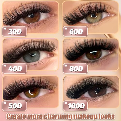 Muselash DIY Lash Clusters Kit 530pcs Pre-Mapped Wispy Eyelash Extensions