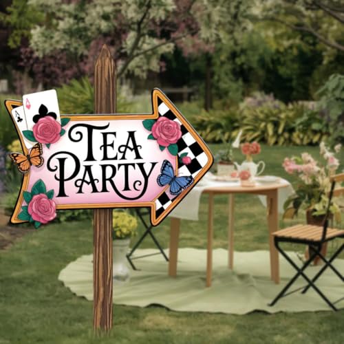 Alice in Wonderland Directional Arrow Signs - 10 Pack Party Decorations