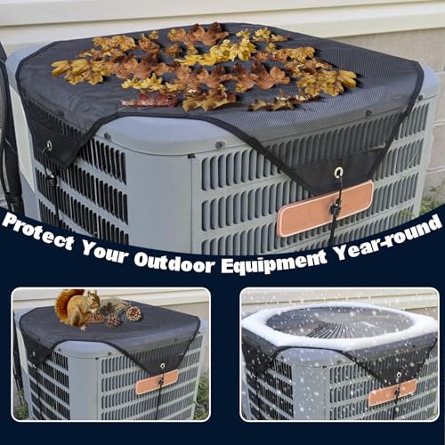 36" x 36" Mesh Air Conditioner Cover with Hooks - Outdoor Protection