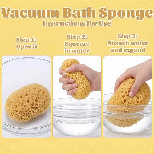 Aphumedc 2-Pack Soft Large Bath Sponges for Shower Exfoliating Body Scrubber