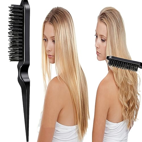 Chayumda 5-Piece Hair Styling Brush Set with Rat Tail Comb and Topsy Tail
