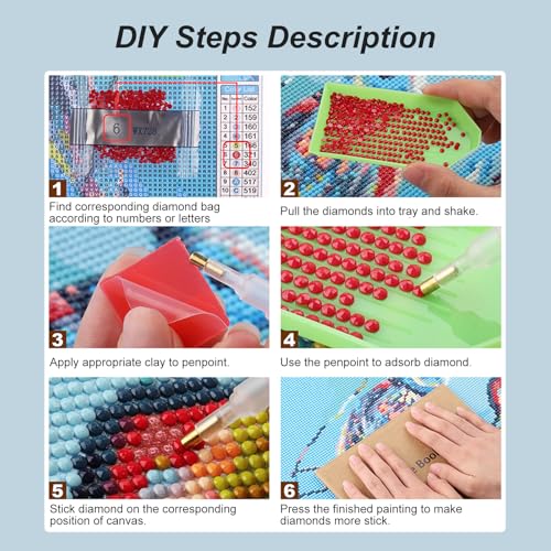 Dragon Diamond Painting Kit for Adults - 5D DIY Home Decor 11.8x11.8"