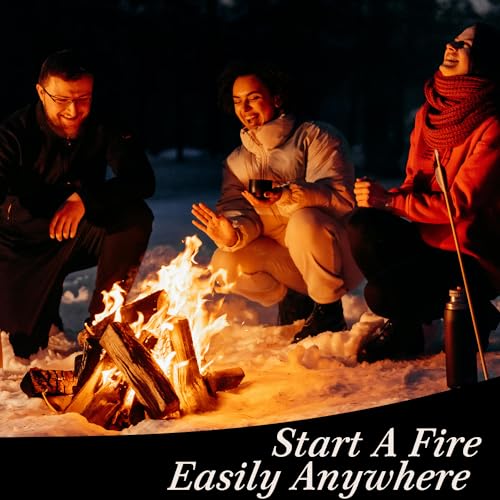 CooBigo Ferrocerium Rod Fire Starter - 2 Pack, 4" x 3/8" Survival Tool for Camping & Hiking