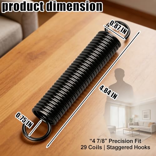 4 7/8-Inch Heavy-Duty Recliner Extension Spring Replacement for Lane