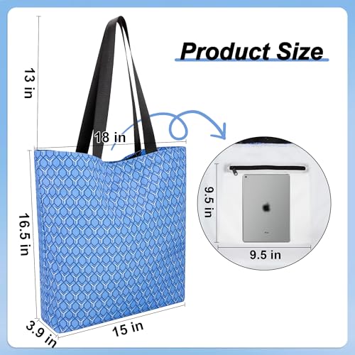 HOLYLUCK Women Tote Bag with Zipper Pocket Reusable Shoulder Bag