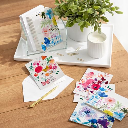 Hallmark Assorted Blank Cards with Envelopes 48-Pack - Painted Floral Design, Variation of This Listing