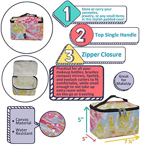 NGIL Travel Cosmetic Makeup Bag Organizer - Turtle Navy Canvas